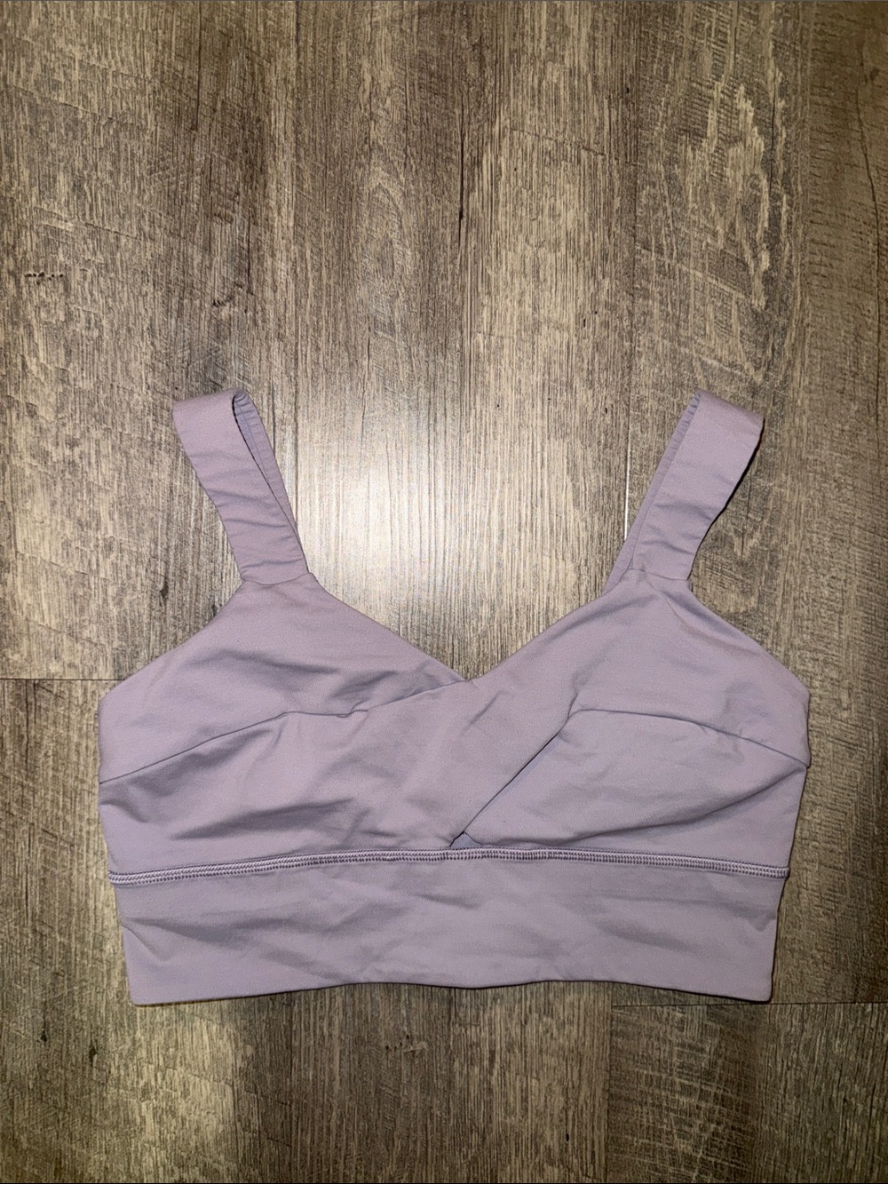 lululemon athletica Light Lavender Cross-Front Sports Bra